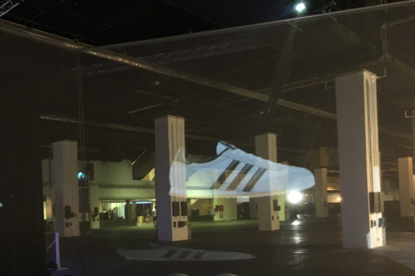Holograma para evento de marca de moda na Fira de Barcelona, em junho de 2016.