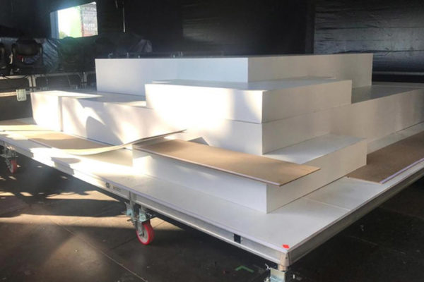 Structure de plate-forme mobile pour les décors de Janelle Monae, Primavera Sound 2019, Barcelona.